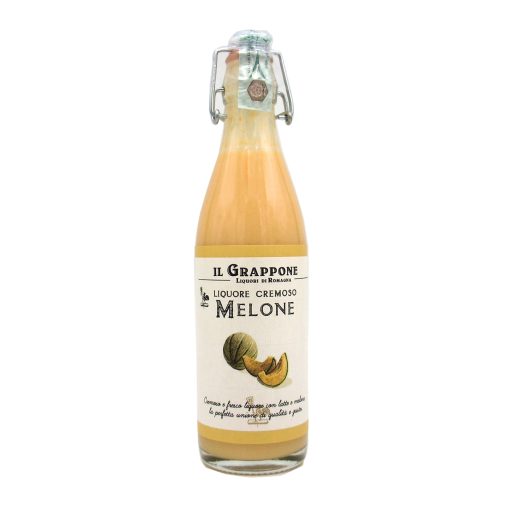 50 cr. melone - <h2><span style="font-size: 80%; color: #808080;">LIQUORE CREMOSO AL MELONE</span></h2> Liquore giovane, fresco ed estivo. Un ottima alternativa al classico Limoncello. Gradazione alcolica: 16% vol. Bottiglia cl. 50